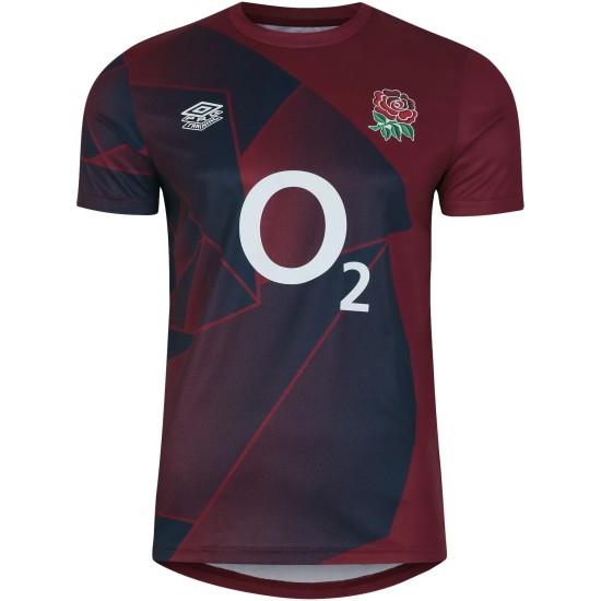 England Rugby Warm Up Jersey - Red - Junior England Rugby Warm Up Jersey - Red - Junior