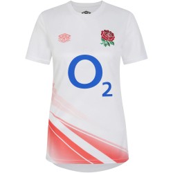 England Rugby Red Roses Warm Up Jersey - White - Womens England Rugby Red Roses Warm Up Jersey - White - Womens