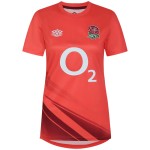 England Rugby Warm Up Jersey - Coral - Womens - Exclusive England Rugby Warm Up Jersey - Coral - Womens - Exclusive