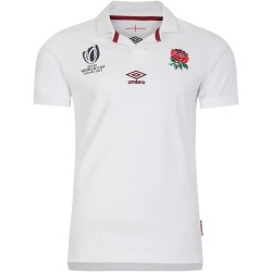 England Rugby World Cup 2023 Home Classic Short Sleeve Jersey - White - Mens England Rugby World Cup 2023 Home Classic Short Sleeve Jersey - White - Mens
