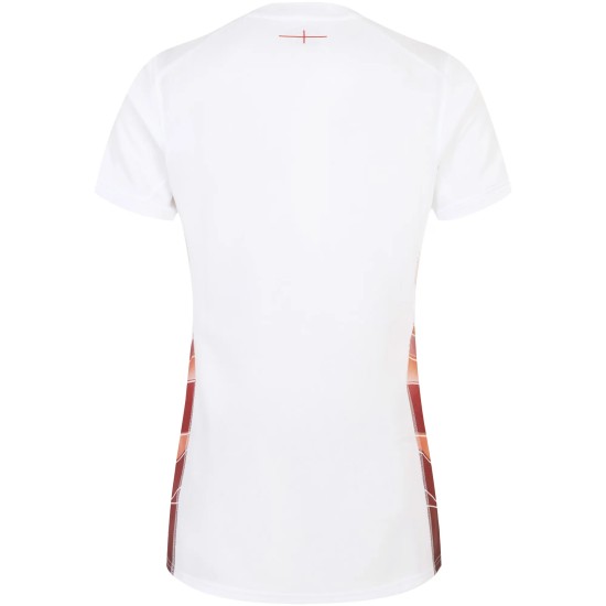 England Rugby Red Roses Home Replica Jersey 2023/24 - White - Womens England Rugby Red Roses Home Replica Jersey 2023/24 - White - Womens