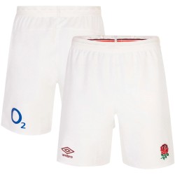 England Rugby Home Replica Shorts 2023/24 - White - Junior