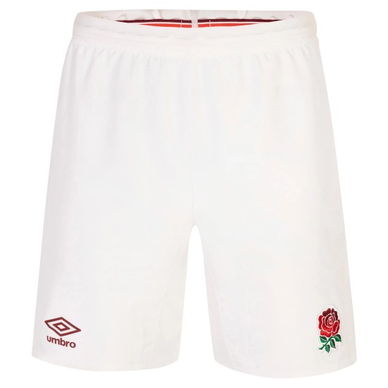 England Rugby Home Replica Shorts 2023/24 - White - Junior England Rugby Home Replica Shorts 2023/24 - White - Junior