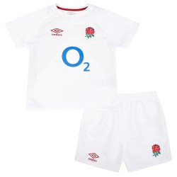 England Rugby Home Replica Kit 2023/24 - White - Children