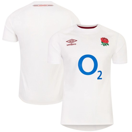 England Rugby Home Replica Jersey 2023/24 - White - Mens England Rugby Home Replica Jersey 2023/24 - White - Mens