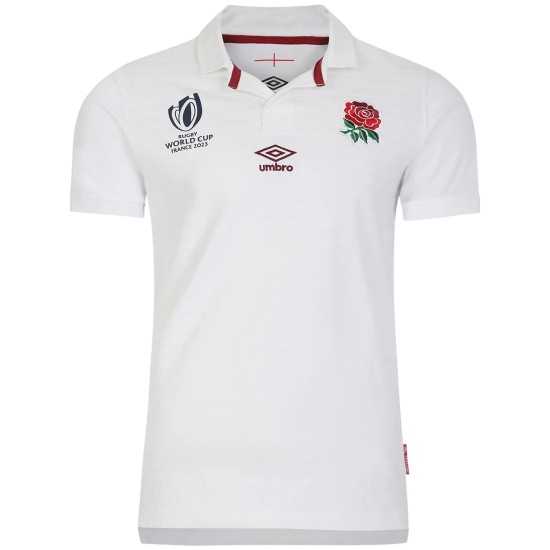 England Rugby World Cup 2023 Home Classic Short Sleeve Jersey - White - Junior England Rugby World Cup 2023 Home Classic Short Sleeve Jersey - White - Junior