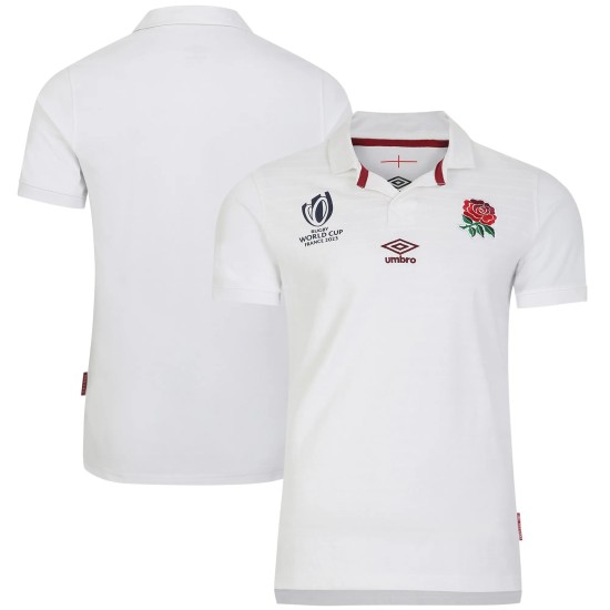 England Rugby World Cup 2023 Home Classic Short Sleeve Jersey - White - Junior England Rugby World Cup 2023 Home Classic Short Sleeve Jersey - White - Junior