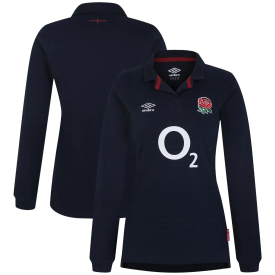 England Rugby Alternate Classic Jersey 2023/24 - Navy - Mens England Rugby Alternate Classic Jersey 2023/24 - Navy - Mens