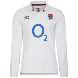 England Rugby Home Classic Long Sleeve Jersey 2023/24 - White - Mens England Rugby Home Classic Long Sleeve Jersey 2023/24 - White - Mens