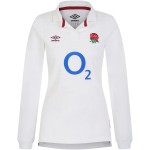 England Rugby Home Classic Long Sleeve Jersey 2023/24 - White - Womens England Rugby Home Classic Long Sleeve Jersey 2023/24 - White - Womens