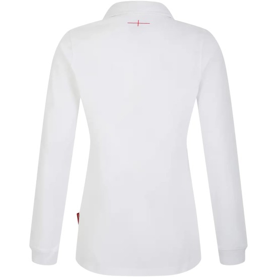 England Rugby Home Classic Long Sleeve Jersey 2023/24 - White - Womens England Rugby Home Classic Long Sleeve Jersey 2023/24 - White - Womens