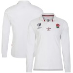 England Rugby World Cup 2023 Home Classic Long Sleeve Jersey - White - Mens England Rugby World Cup 2023 Home Classic Long Sleeve Jersey - White - Mens