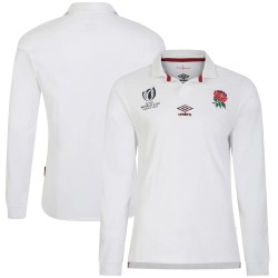 England Rugby World Cup 2023 Home Classic Long Sleeve Jersey - White - Mens