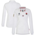 England Rugby World Cup 2023 Home Classic Long Sleeve Jersey - White - Womens England Rugby World Cup 2023 Home Classic Long Sleeve Jersey - White - Womens