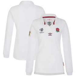England Rugby World Cup 2023 Home Classic Long Sleeve Jersey - White - Womens