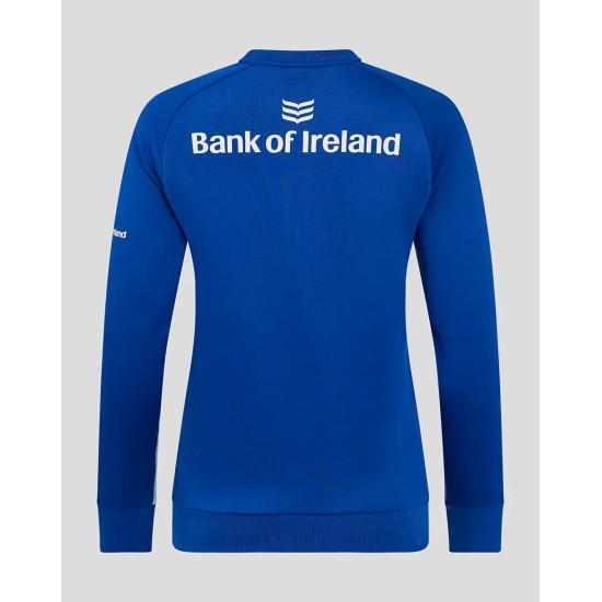 Leinster Rugby Women's 24/25 Training Sweatshirt Blue Leinster Rugby Women's 24/25 Training Sweatshirt Blue