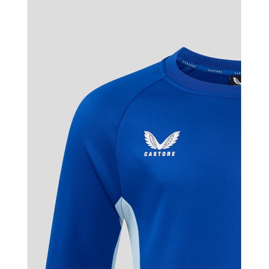 Leinster Rugby Men's 24/25 Training Sweatshirt Blue Leinster Rugby Men's 24/25 Training Sweatshirt Blue