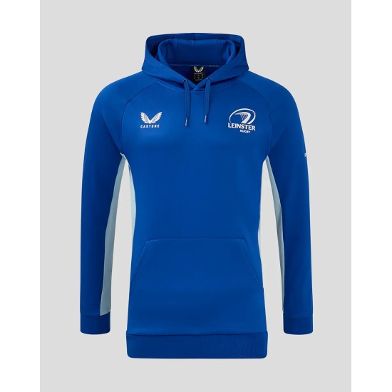 Leinster Rugby Men's 24/25 Overhead Training Hoody Blue Leinster Rugby Men's 24/25 Overhead Training Hoody Blue