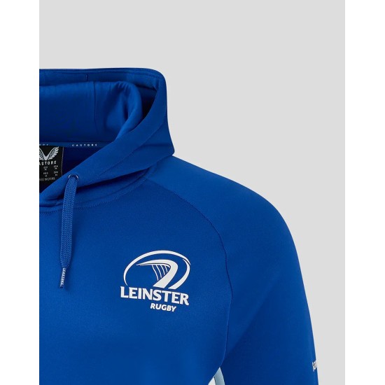 Leinster Rugby Men's 24/25 Overhead Training Hoody Blue Leinster Rugby Men's 24/25 Overhead Training Hoody Blue