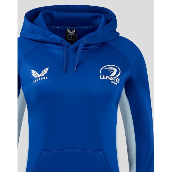 Leinster Rugby Women's 24/25 Overhead Training Hoody Blue Leinster Rugby Women's 24/25 Overhead Training Hoody Blue