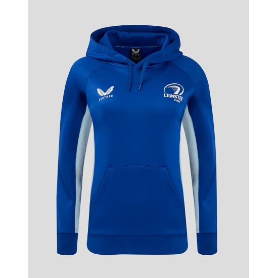 Leinster Rugby Women's 24/25 Overhead Training Hoody Blue Leinster Rugby Women's 24/25 Overhead Training Hoody Blue