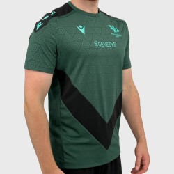 Macron Connacht Rugby Poly Tee Dark Green