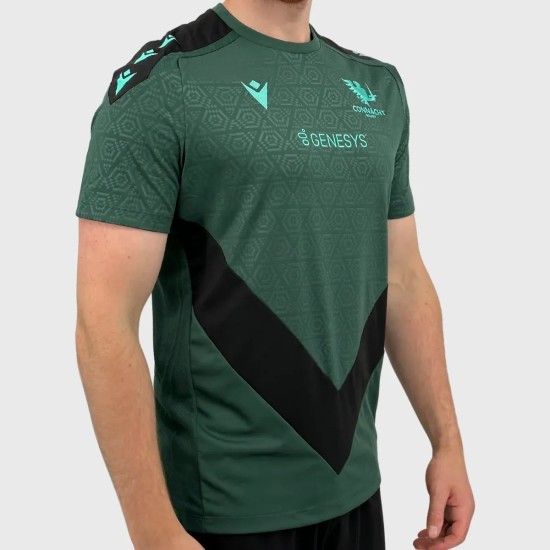 Macron Connacht Rugby Poly Tee Dark Green Macron Connacht Rugby Poly Tee Dark Green
