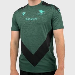 Macron Connacht Rugby Poly Tee Dark Green