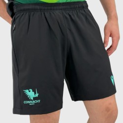 Macron Connacht Rugby Training Bermuda Shorts Black