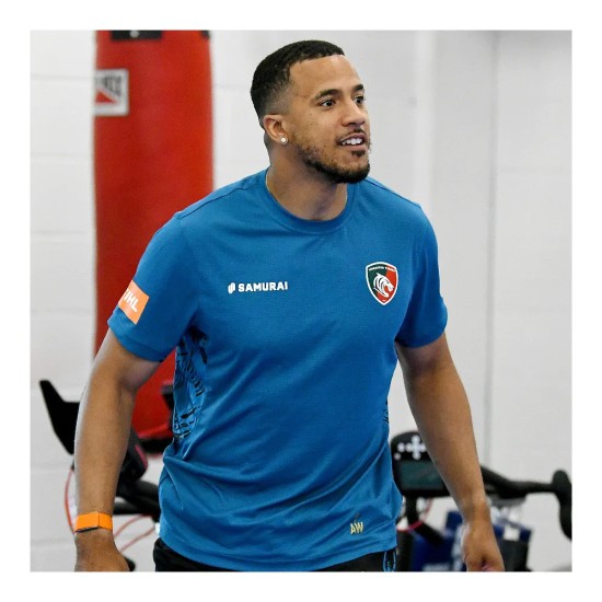 Leicester Tigers 24/25 Training Gym T-Shirt Mens Leicester Tigers 24/25 Training Gym T-Shirt Mens