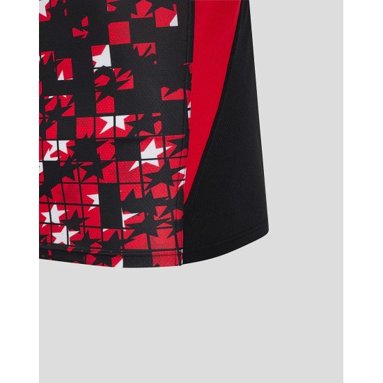 Men's Saracens 24/25 Matchday Short Sleeve Tee Black/Red Men's Saracens 24/25 Matchday Short Sleeve Tee Black/Red