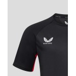 Men's Saracens 24/25 Matchday Short Sleeve Tee Black/Red Men's Saracens 24/25 Matchday Short Sleeve Tee Black/Red