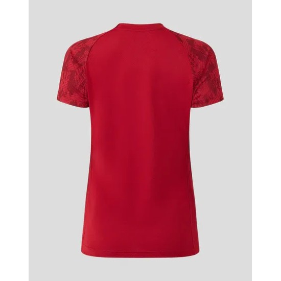 WOMEN'S 25/26 TRAINING SHORT SLEEVE TEE - RHYMTHIC RED WOMEN'S 25/26 TRAINING SHORT SLEEVE TEE - RHYMTHIC RED