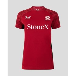 WOMEN'S 25/26 TRAINING SHORT SLEEVE TEE - RHYMTHIC RED