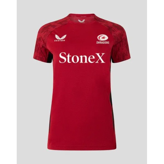 WOMEN'S 25/26 TRAINING SHORT SLEEVE TEE - RHYMTHIC RED WOMEN'S 25/26 TRAINING SHORT SLEEVE TEE - RHYMTHIC RED