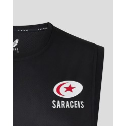 Men's Saracens 24/25 Matchday Vest Black/Red Men's Saracens 24/25 Matchday Vest Black/Red