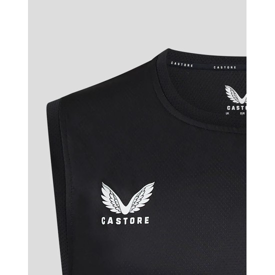 Men's Saracens 24/25 Matchday Vest Black/Red Men's Saracens 24/25 Matchday Vest Black/Red