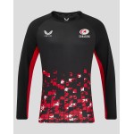 Men's Saracens 24/25 Matchday Long Sleeve Tee Black/Red Men's Saracens 24/25 Matchday Long Sleeve Tee Black/Red