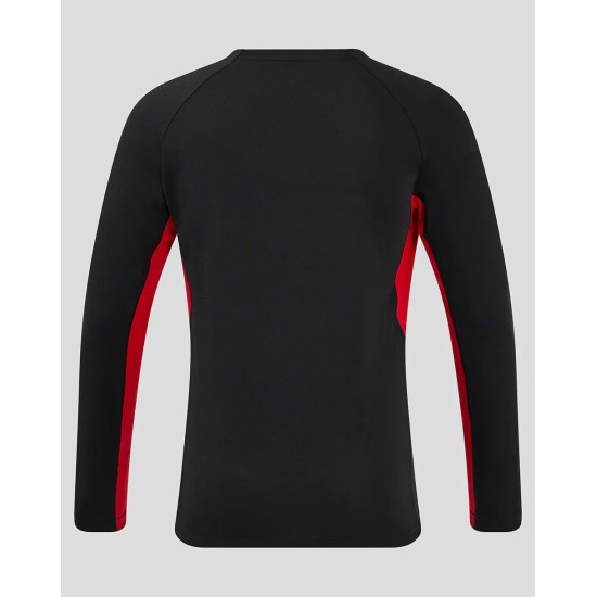 Men's Saracens 24/25 Matchday Long Sleeve Tee Black/Red Men's Saracens 24/25 Matchday Long Sleeve Tee Black/Red