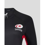 Women's Saracens 24/25 Matchday Long Sleeve Tee Black/Red Women's Saracens 24/25 Matchday Long Sleeve Tee Black/Red