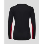 Women's Saracens 24/25 Matchday Long Sleeve Tee Black/Red Women's Saracens 24/25 Matchday Long Sleeve Tee Black/Red
