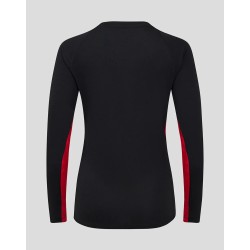 Women's Saracens 24/25 Matchday Long Sleeve Tee Black/Red Women's Saracens 24/25 Matchday Long Sleeve Tee Black/Red
