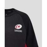 Junior Saracens 24/25 Matchday Short Sleeve Tee Black/Red Junior Saracens 24/25 Matchday Short Sleeve Tee Black/Red
