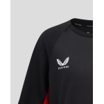 Junior Saracens 24/25 Matchday Short Sleeve Tee Black/Red Junior Saracens 24/25 Matchday Short Sleeve Tee Black/Red