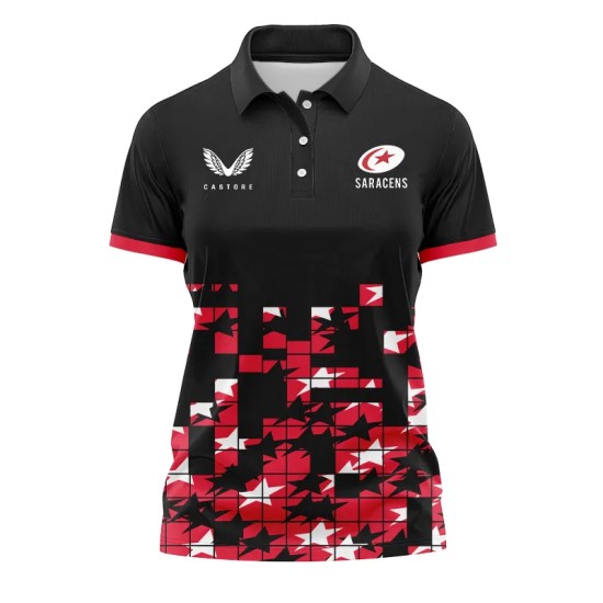 Womens Saracens 24/25 Matchday Black/Red Womens Saracens 24/25 Matchday Black/Red