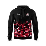 Men's Saracens 24/25 Matchday Black/Red Hoodie Men's Saracens 24/25 Matchday Black/Red Hoodie