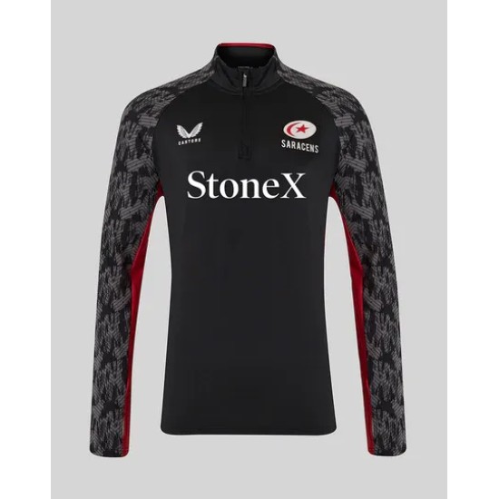 MEN'S 25/26 TRAINING 1/4 ZIP - CAVIAR MEN'S 25/26 TRAINING 1/4 ZIP - CAVIAR