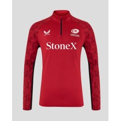 MEN'S 25/26 TRAINING 1/4 ZIP - RHYMTHIC RED