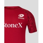 MEN'S 25/26 TRAINING SHORT SLEEVE TEE - RHYTMIC RED MEN'S 25/26 TRAINING SHORT SLEEVE TEE - RHYTMIC RED