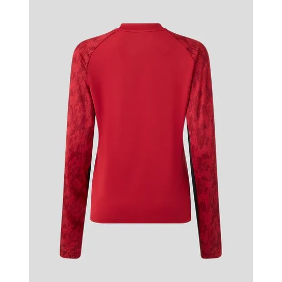 WOMEN'S 25/26 TRAINING DRILL TOP - RHYMTHIC RED WOMEN'S 25/26 TRAINING DRILL TOP - RHYMTHIC RED